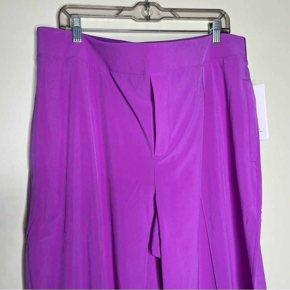 NWT Athleta Vienna Slim Pull On Purple Activewear Pants Size 18 - Picture 4 of 13